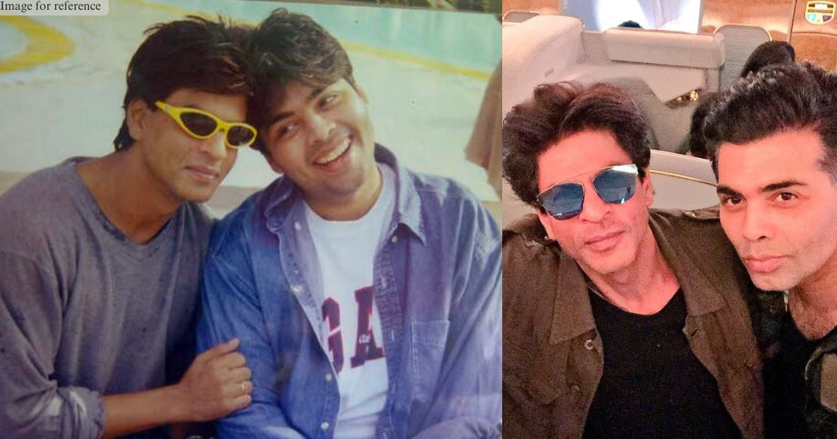 As Karan Johar celebrates 25 years as a director, Shah Rukh Khan offers him a shout-out: You’ve come a long way baby